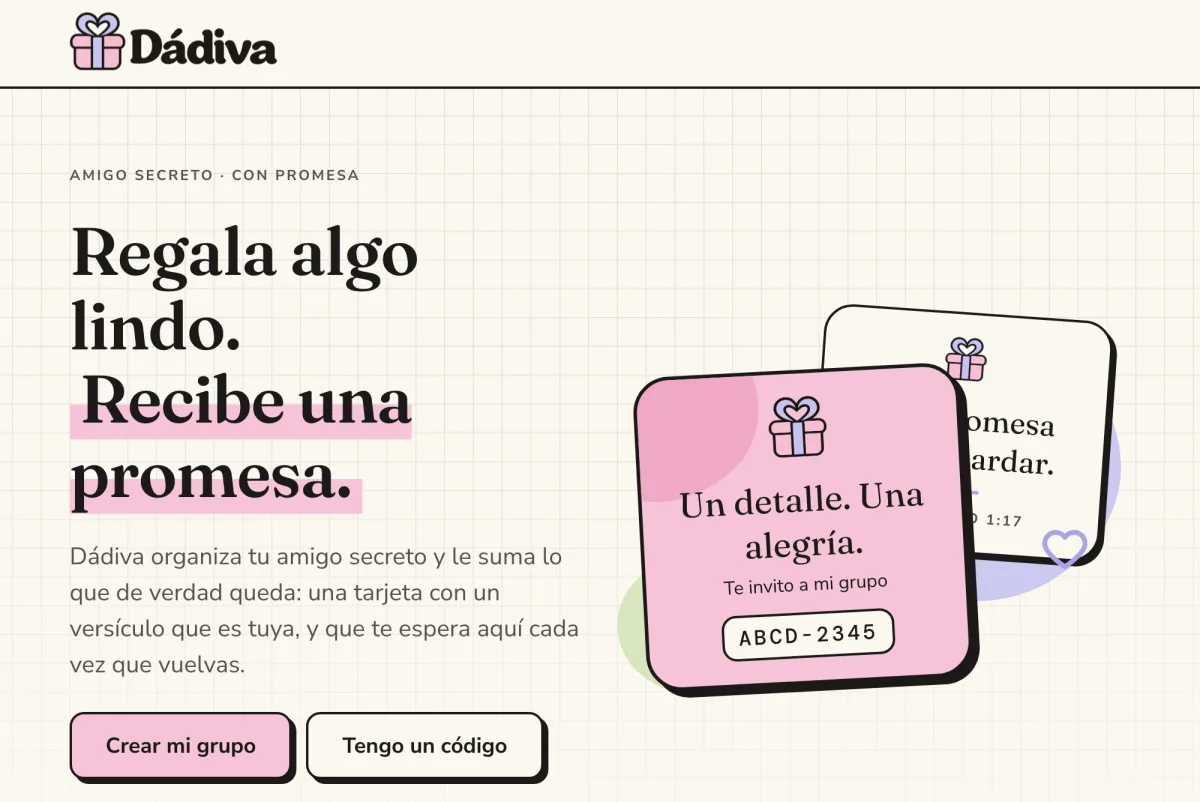 Dádiva: captura del producto en vivo